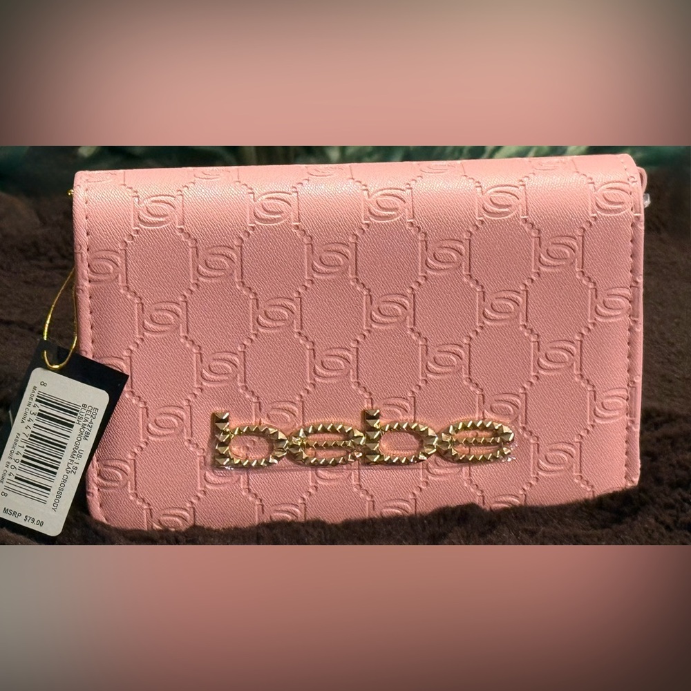Bebe Celia Blush Pink Crossbody Handbag NWT